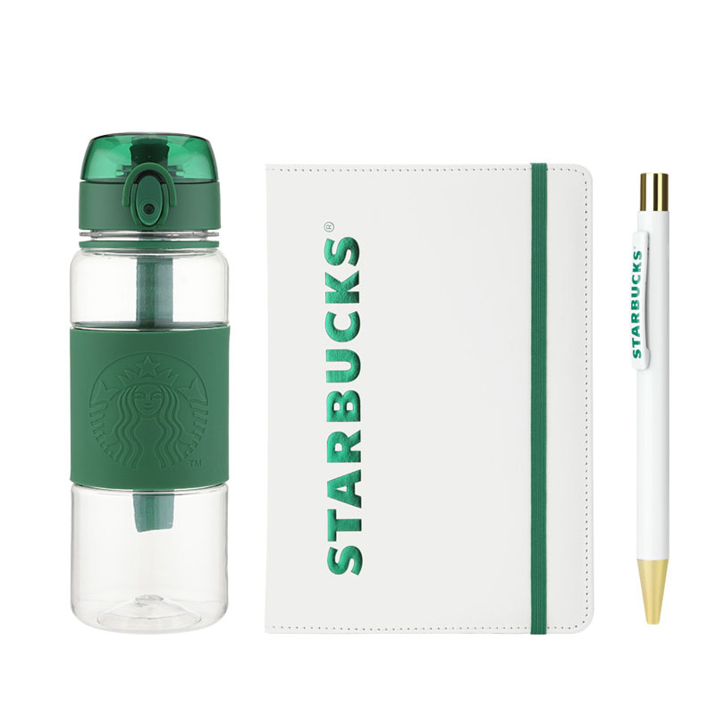 星巴克经典绿色款弹跳提绳杯礼盒795mL  11149726/ST-LH2066（单位：套） 透明绿色